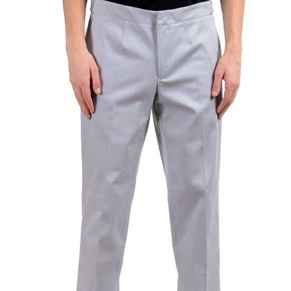 Versace Men's Gray Stretch Casual Pants - Picture 1 of 5